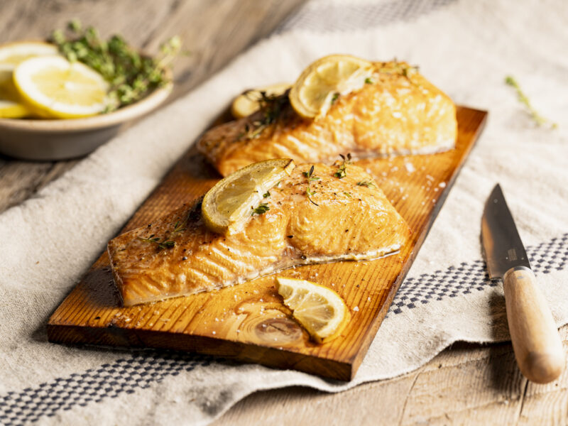 Smoked Salmon on Cedar 8